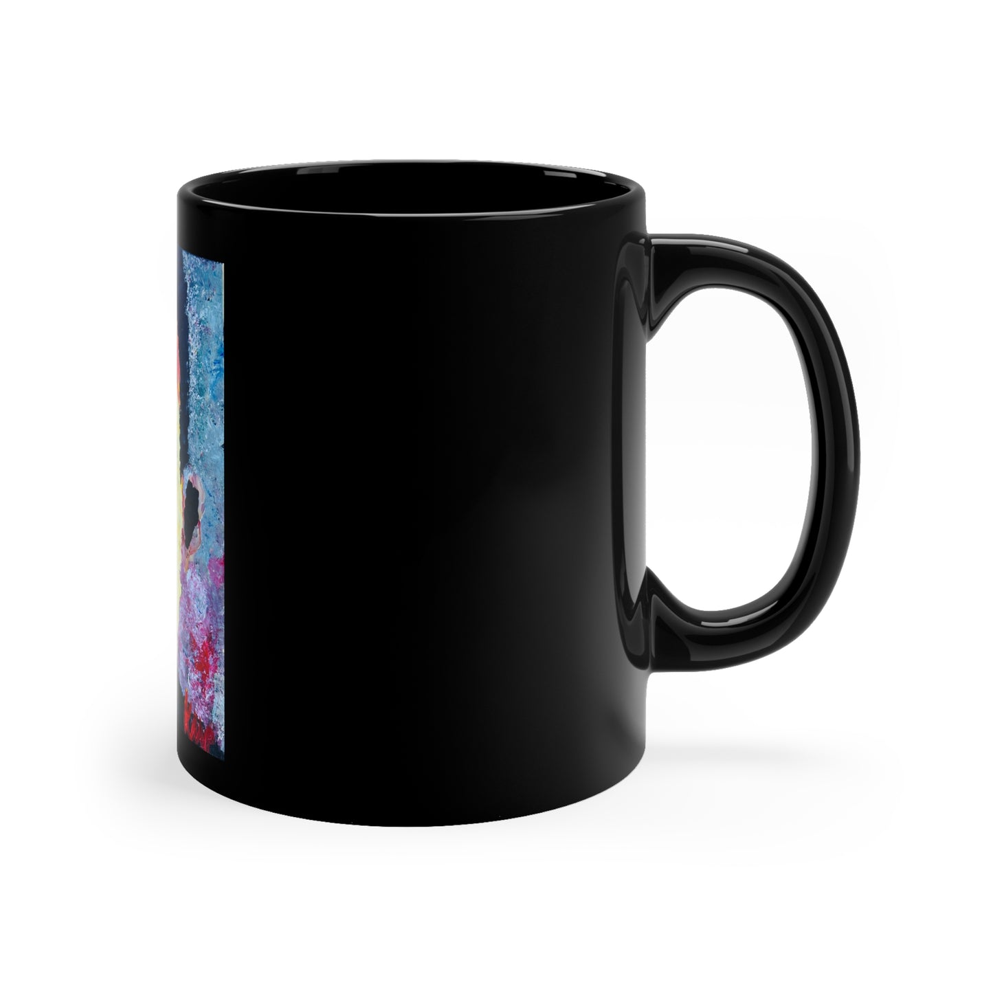 11oz Black Mug: "Rainbow MLK Jr." collected by Pat Taylor Fine Art Collectables