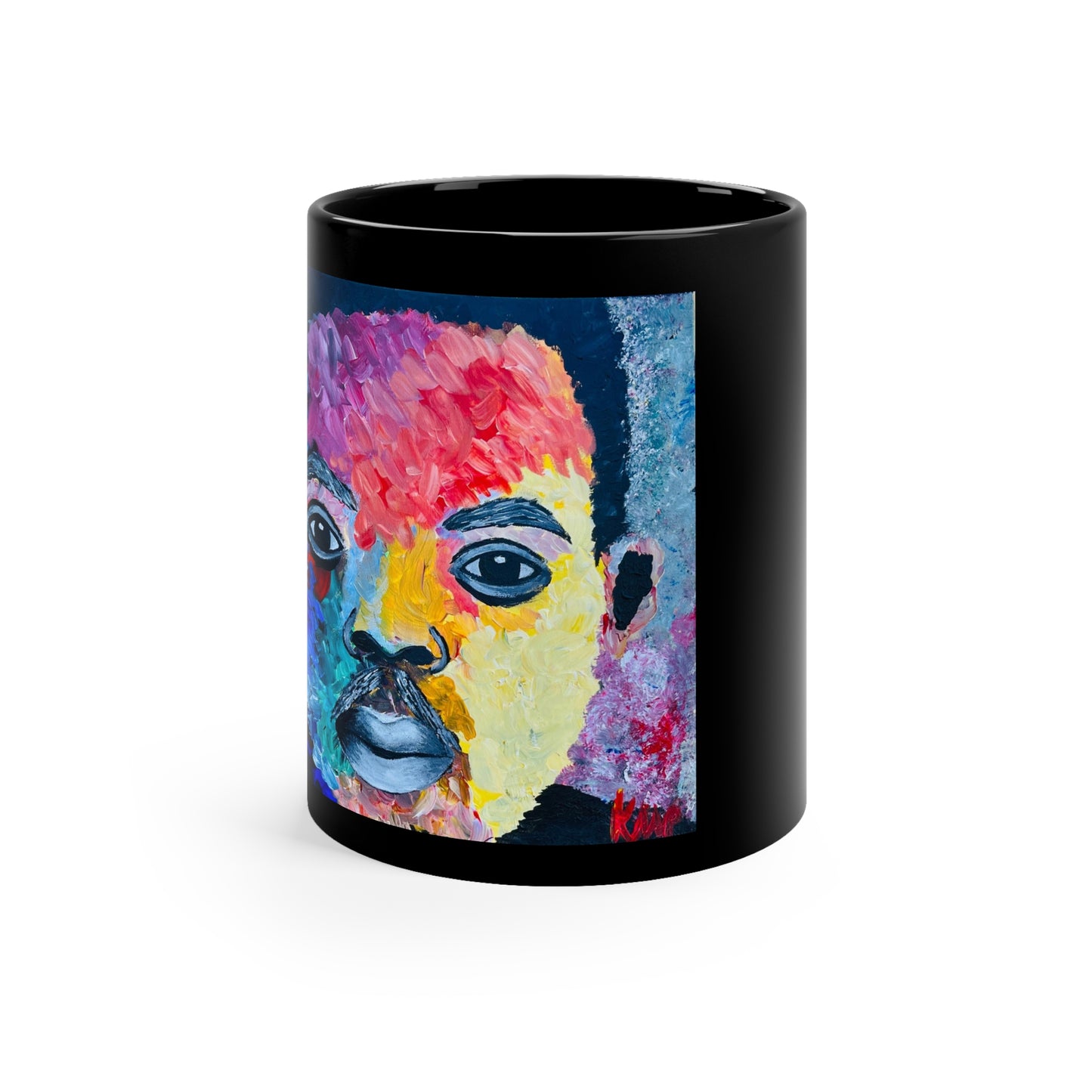 11oz Black Mug: "Rainbow MLK Jr." collected by Pat Taylor Fine Art Collectables